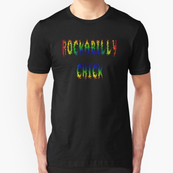 rockabilly chick Slim Fit T-Shirt
