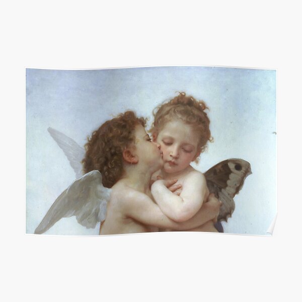 Lamour and Psyche Children – (William Adolphe Bouguereau) Poster