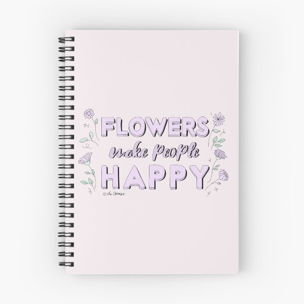 Item preview, Flowers Make People Happy / Typography Quote designed and sold by LabelsArts.