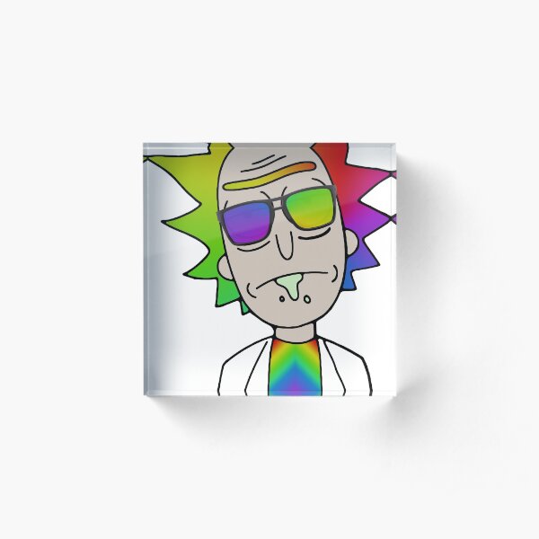 Rick and Morty: Party Rick Acrylic Block