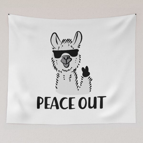 Item preview,  Funny Peace Out Llama Llama T shirt | Perfect gift ideas designed and sold by Luxara1.