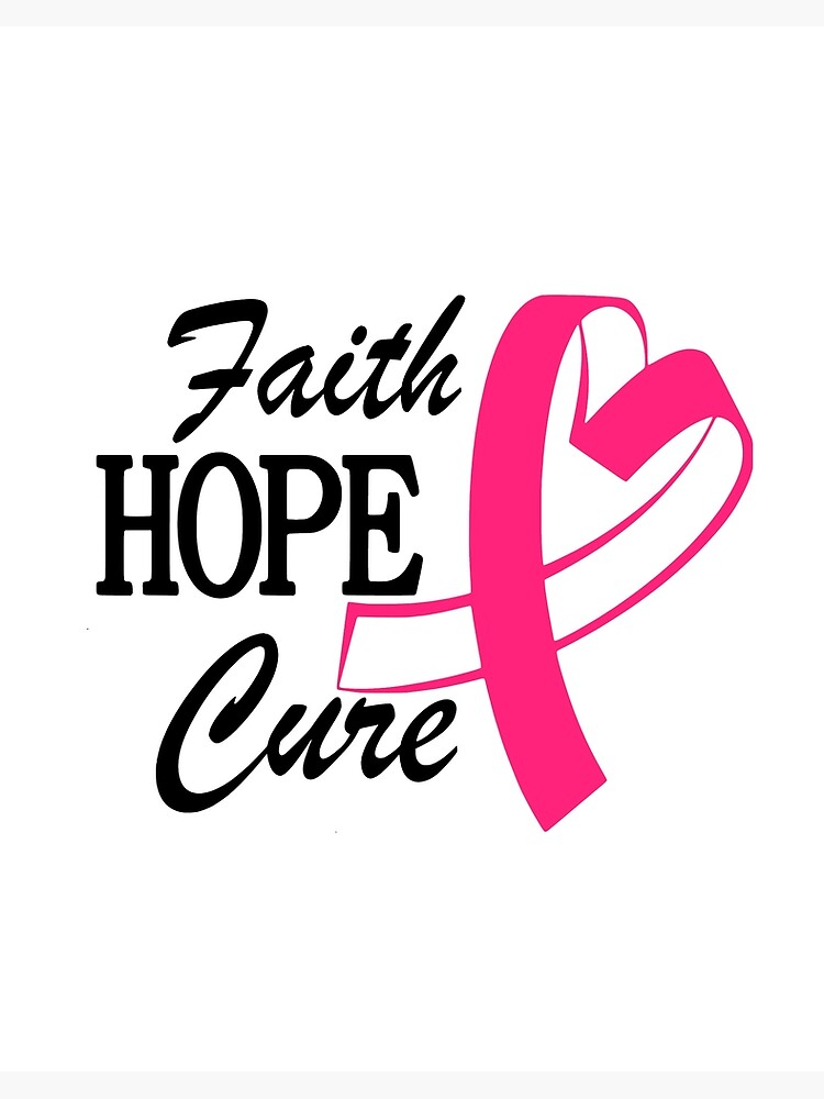 Breast Cancer Awareness Pink Ribbon Survivor Fighter Faith  Art Board  Print for Sale by LoveAndSerenity
