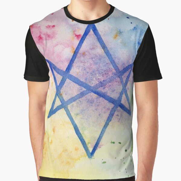 Unicursal Hexagram Graphic T-Shirt