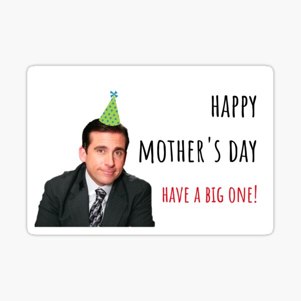 The Office USA, Michael Scott, Mothers day, Meme greeting cards, stickers,  mugs, Gift, Present, ideas