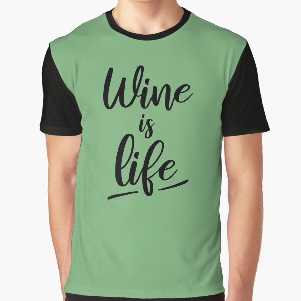 Aperçu de l'œuvre Wine is life créée et vendue par lepetitcalamar.