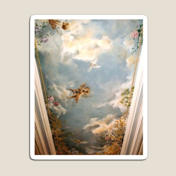 Little angels playing in the clouds phone case Magnet
