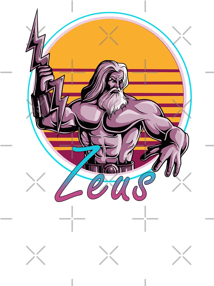 Zeus Retro 80s Vintage T Shirt On Sale 