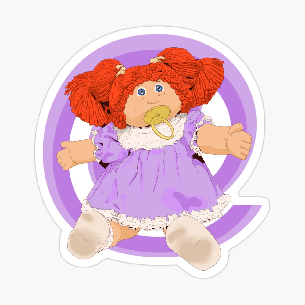 purple cabbage patch doll