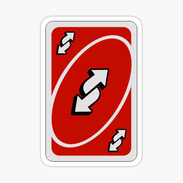 UNO reverse card - red Sticker for Sale by J-Elita