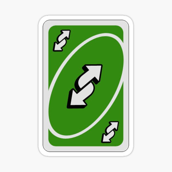 Uno Reverse Card Blue Sticker By J Elita Redbubble - how to make your avatar like uno reverse card roblox