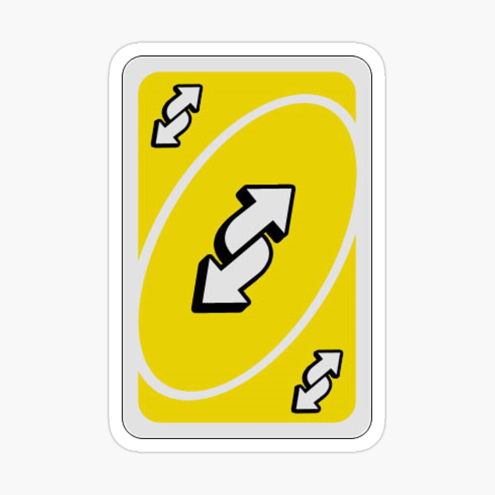 UNO reverse card - yellow" Sticker for Sale by J-Elita | Redbubble