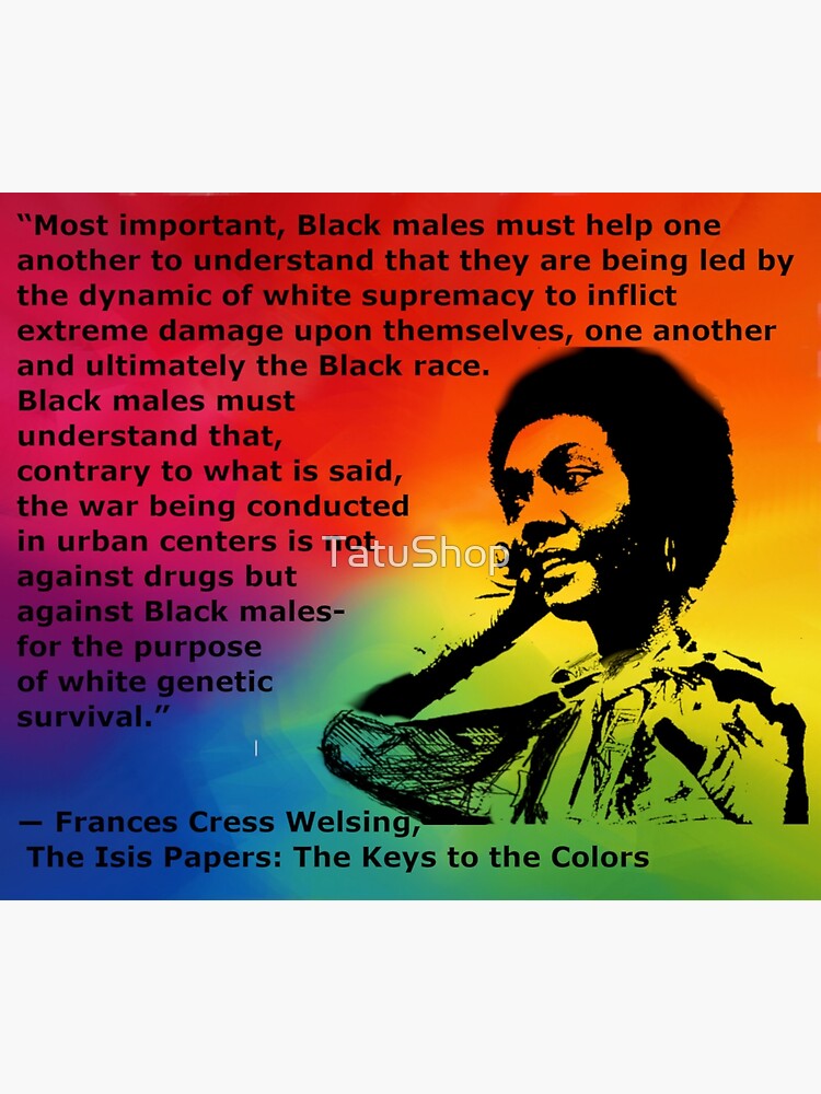 Dr. frances Cress Welsing.. colors" Photographic Print for Sale by TatuShop | Redbubble