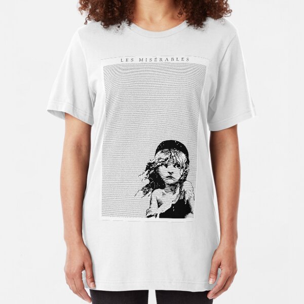 Les Miserables Musical Full Script Lyrics Slim Fit T-Shirt