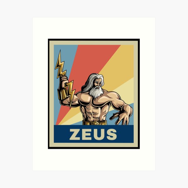 Zeus Retro Art Prints For Sale | Redbubble