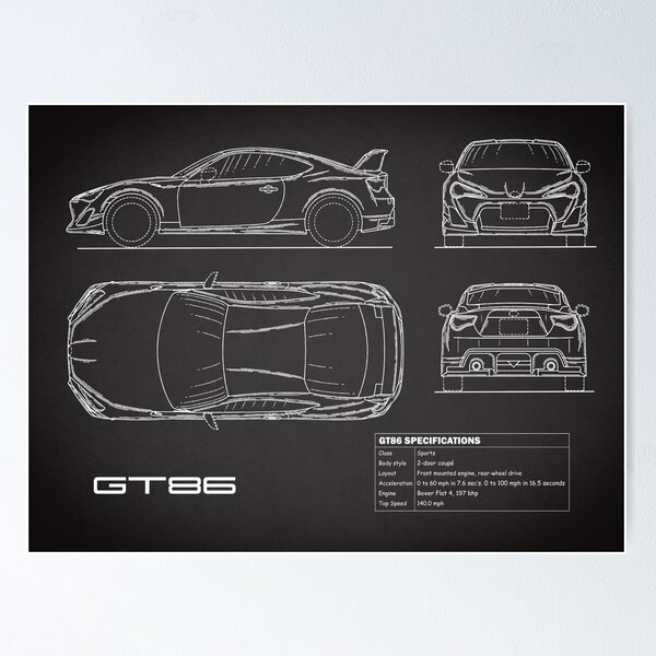 Item preview, GT86 Blueprint designed and sold by rogue-design.