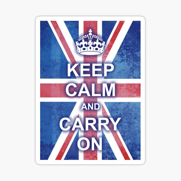 Item preview, Keep Calm and Carry On British Flag designed and sold by Prawny.