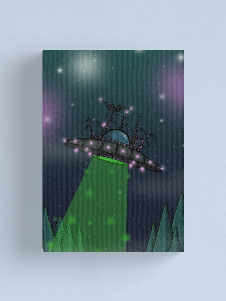 Thumbnail 1 of 3, Canvas Print, Invaders! designed and sold by MonsterLab.