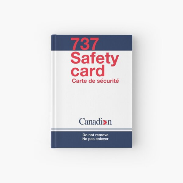 Canadian Airlines Security Card 737 01 Hardcover Journal