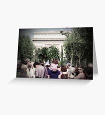 Popping out from the crowd Greeting Card