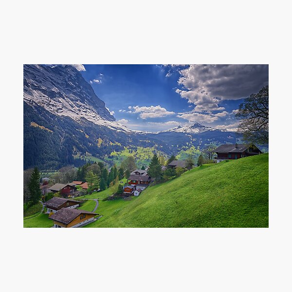 Item preview, Alpine Village At Jungfrau Region Switzerland designed and sold by Susan Dost.
