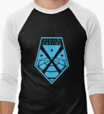 "Vigilo Confido" XCOM Logo Men's Baseball ¾ T-Shirt