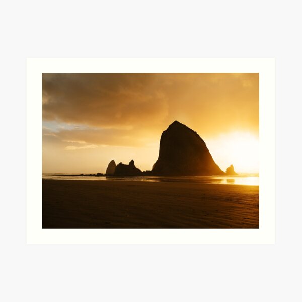 Haystack Rock Art Print