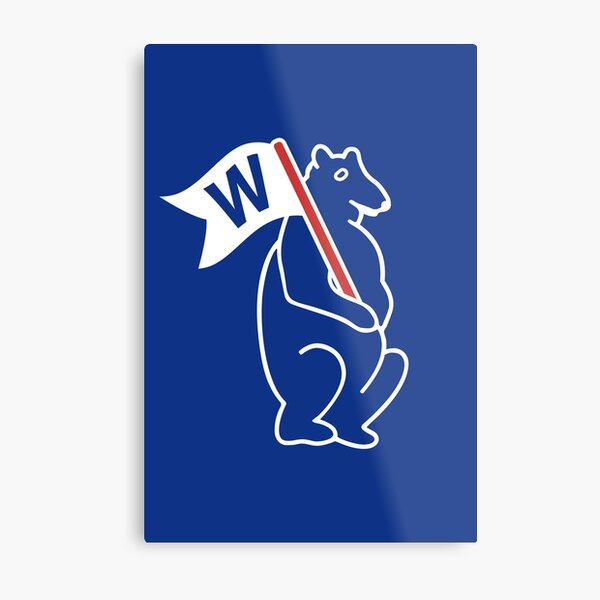 Cub W - Blue Metal Print