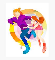 Community: Jeff & Annie Roller-Skating Photographic Print