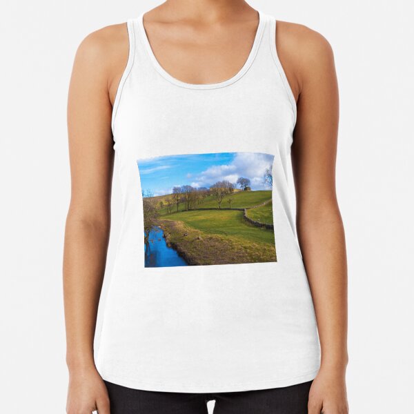 River Bain, Raydale, North Yorkshire. Racerback Tank Top