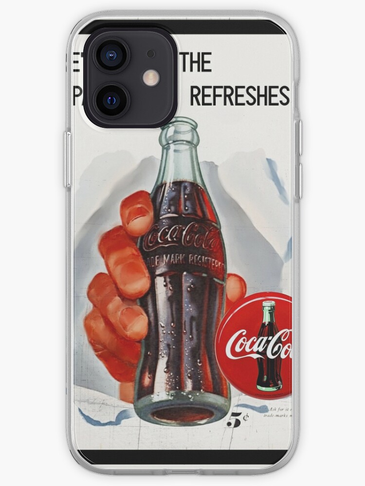 Coca Cola Vintage Ads Poster Iphone Case Cover By Noramohammed Redbubble