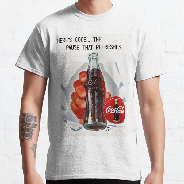 Coke Whites T Shirts Redbubble - coke shirt roblox