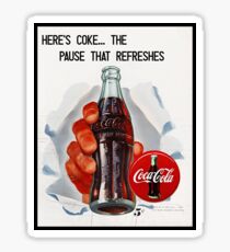 Pegatina Coca Cola Vintage Ads. Póster