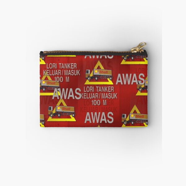 Item preview, "Danger TRUCKS Ahead 100m" Malaysian Street Sign designed and sold by Marian Rosenberg.