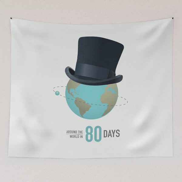 Item preview, Around the World in 80 Days - Alternative Movie Poster designed and sold by MoviePosterBoy.