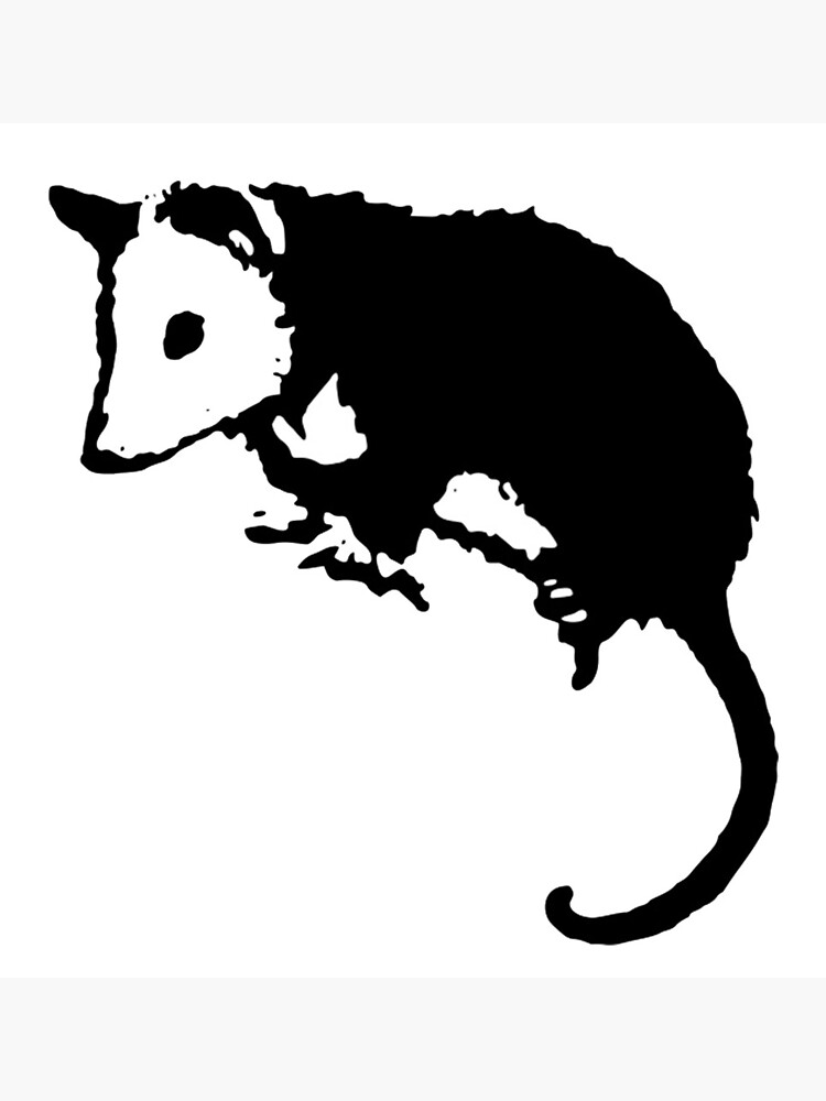 “Opossum Silhouette” Photographic Print for Sale by Paws For A Trip
