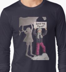 Greta Thunberg - Save the Planet Langarmshirt