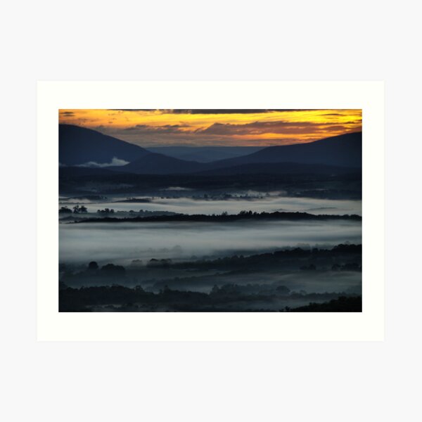 Misty Sunrise Art Print