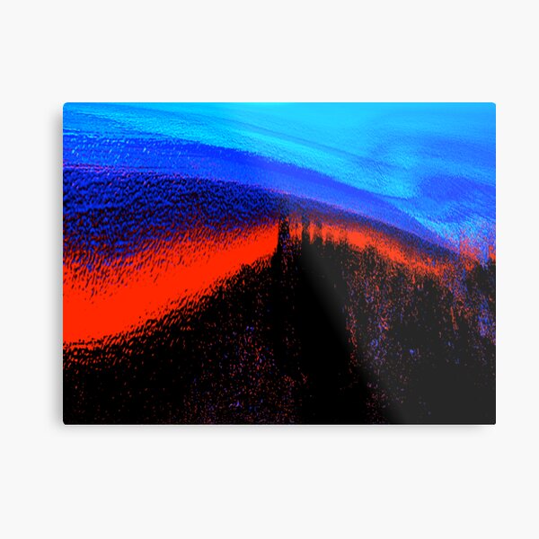 fire down to a blue sea... Metal Print