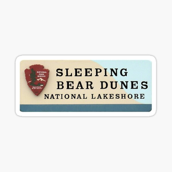Sleeping Bear Dunes Sign Sticker