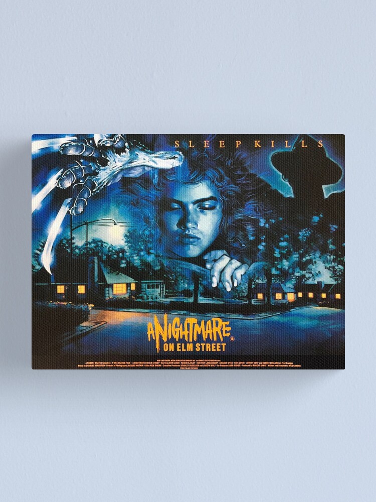 Freddy Krueger Nightmare On Elm Street Poster BOX CANVAS Art Print Black /& White