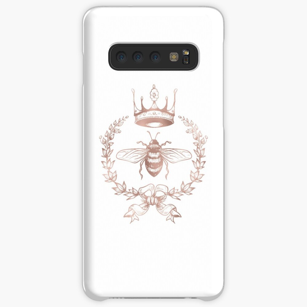 Queen Bee in Rose Gold Pink Case & Skin for Samsung Galaxy