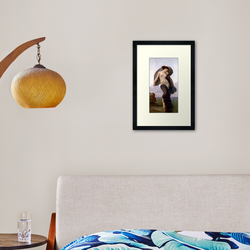 Evening Mood painting by William-Adolphe Bouguereau Framed Art Print