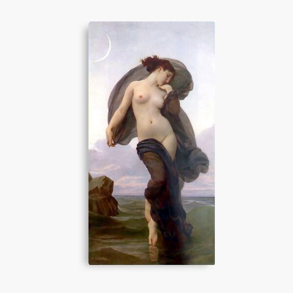 Evening Mood painting by William-Adolphe Bouguereau Metal Print