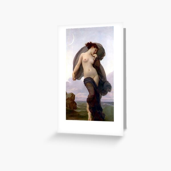 Evening Mood painting by William-Adolphe Bouguereau Greeting Card