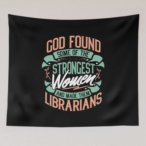 Item preview, Strong Woman Librarians Profession Gift Idea designed and sold by haselshirt.
