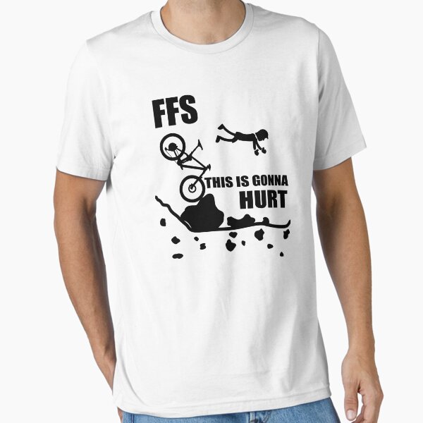 Item preview, Cycling Crash Funny Mountain Biking "FFS This Is Gonna Hurt" Cartoon Mountain Bike designed and sold by chriswilson111.