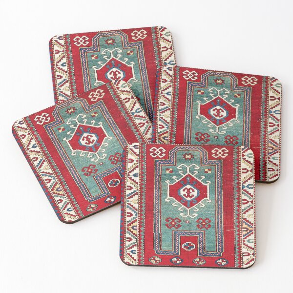 Item preview, Kazak Southwest Caucasus Prayer Rug Print designed and sold by Vicky Brago-Mitchell®.