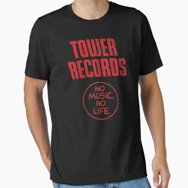Item preview, Vintage Worn-look Tower Records No Music No Life Faded designed and sold by njmclean.