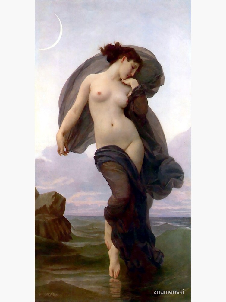 Evening Mood painting by William-Adolphe Bouguereau #EveningMood #painting #WilliamAdolpheBouguereau #Evening #Mood by znamenski