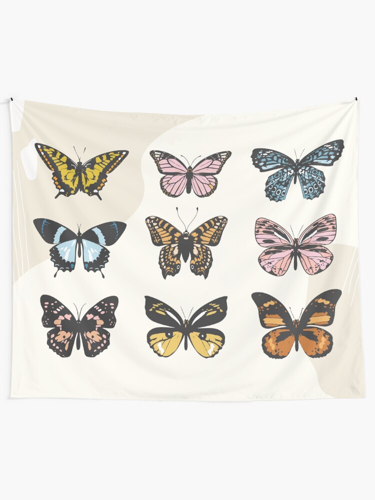 Alternate view of Butterfly Sticker Pack Tapestry